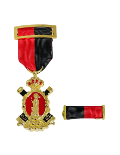 Medalla Conmemorativa del Quinto Centenario de Santa Bárbara  +  Pasador+ Estuche
