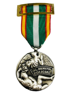 Medalla Orden del Mérito Policial Plata Pensionada